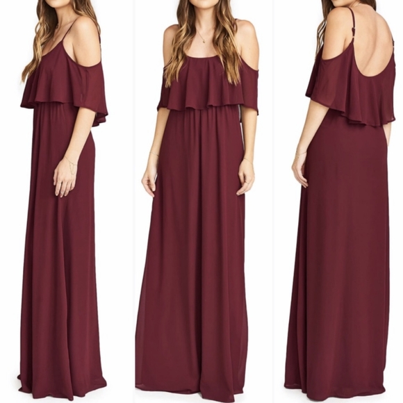 {Show Me Your Mumu} New Caitlin Ruffle Maxi Dress - Picture 1 of 10